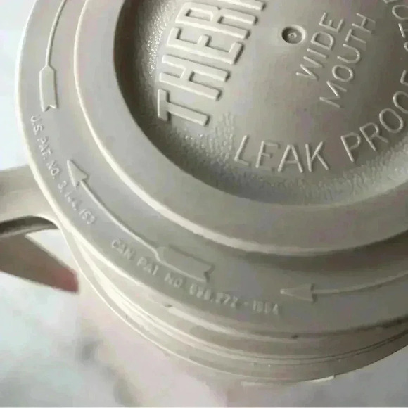 Vintage 60s orange glass insert wide mouth  Thermos model 6202 - Picture 8 of 9